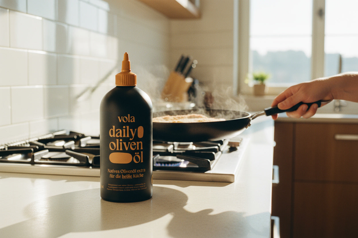Zwei Öle, doppelter Genuss: Warum du ein Olivenöl fürs Braten & eins fürs Verfeinern brauchst