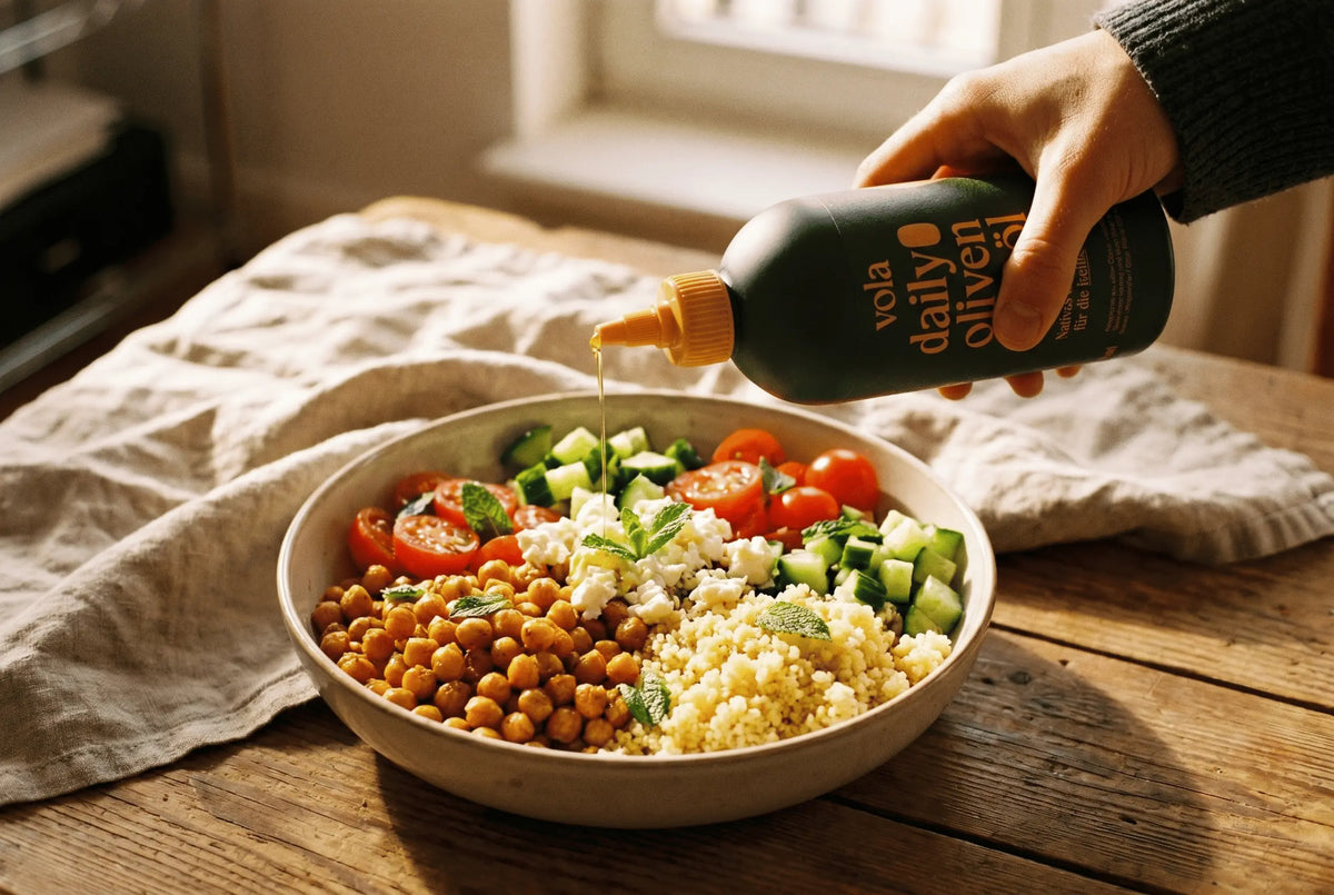 Mediterrane Bowl: Das perfekte Longevity-Mittagessen in 20 Minuten Vola Food GmbH