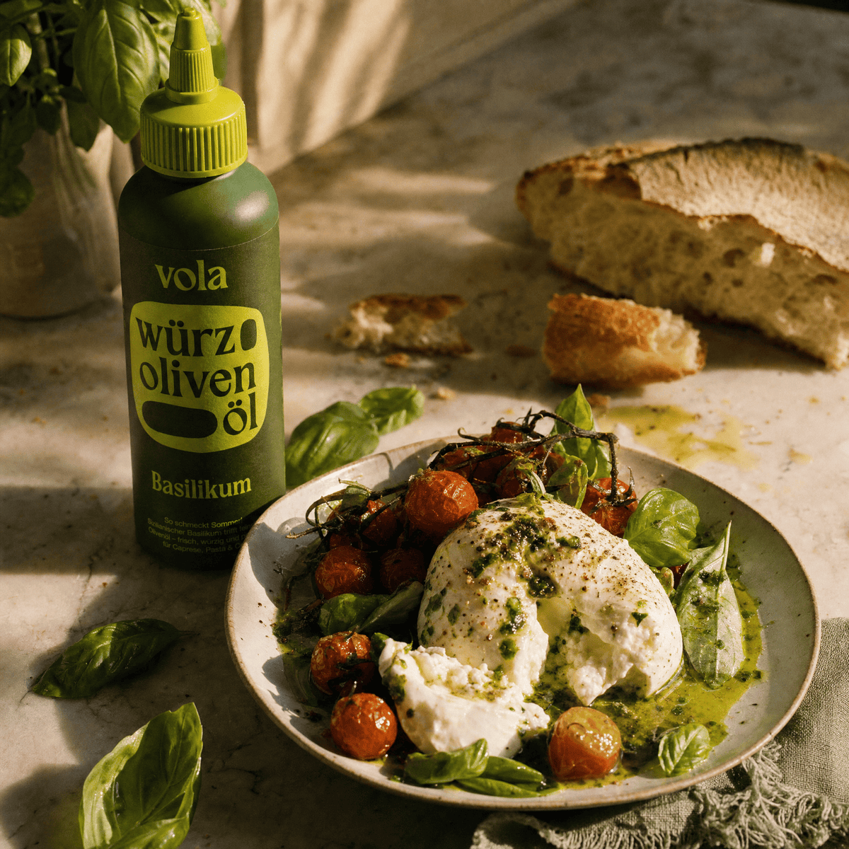 Burrata mit Ofentomaten & Basilikumöl: Rezept in 15 Minuten Vola Food GmbH