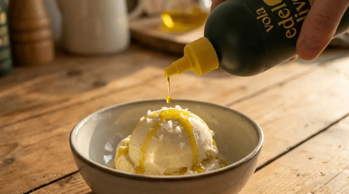 Eis mit Olivenöl und Salz | Der ultimative Dessert-Hack | Vola - Vola Food GmbH