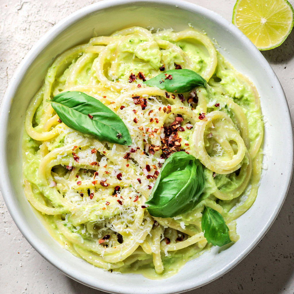 Cremige Avocado-Limetten-Pasta