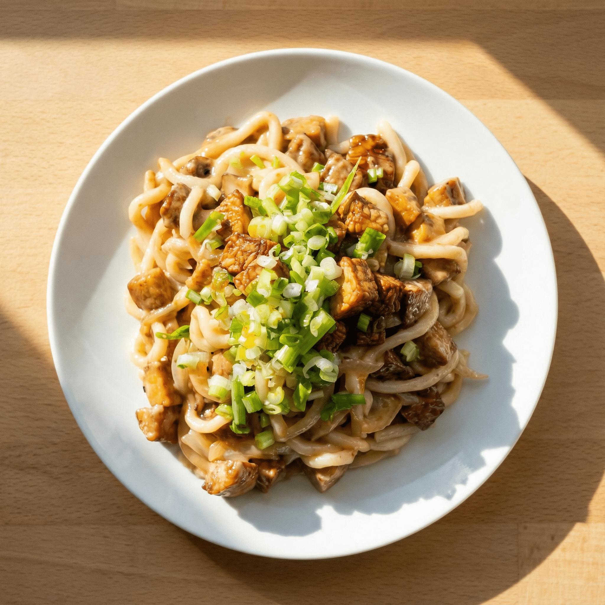 Tempeh-Erdnuss-Udon (15 Minuten) - Vola Food GmbH