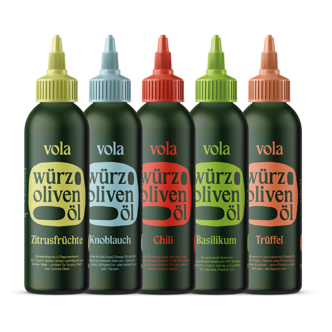 Alle guten Dinge sind fünf – das Vola Würzöl-Bundle