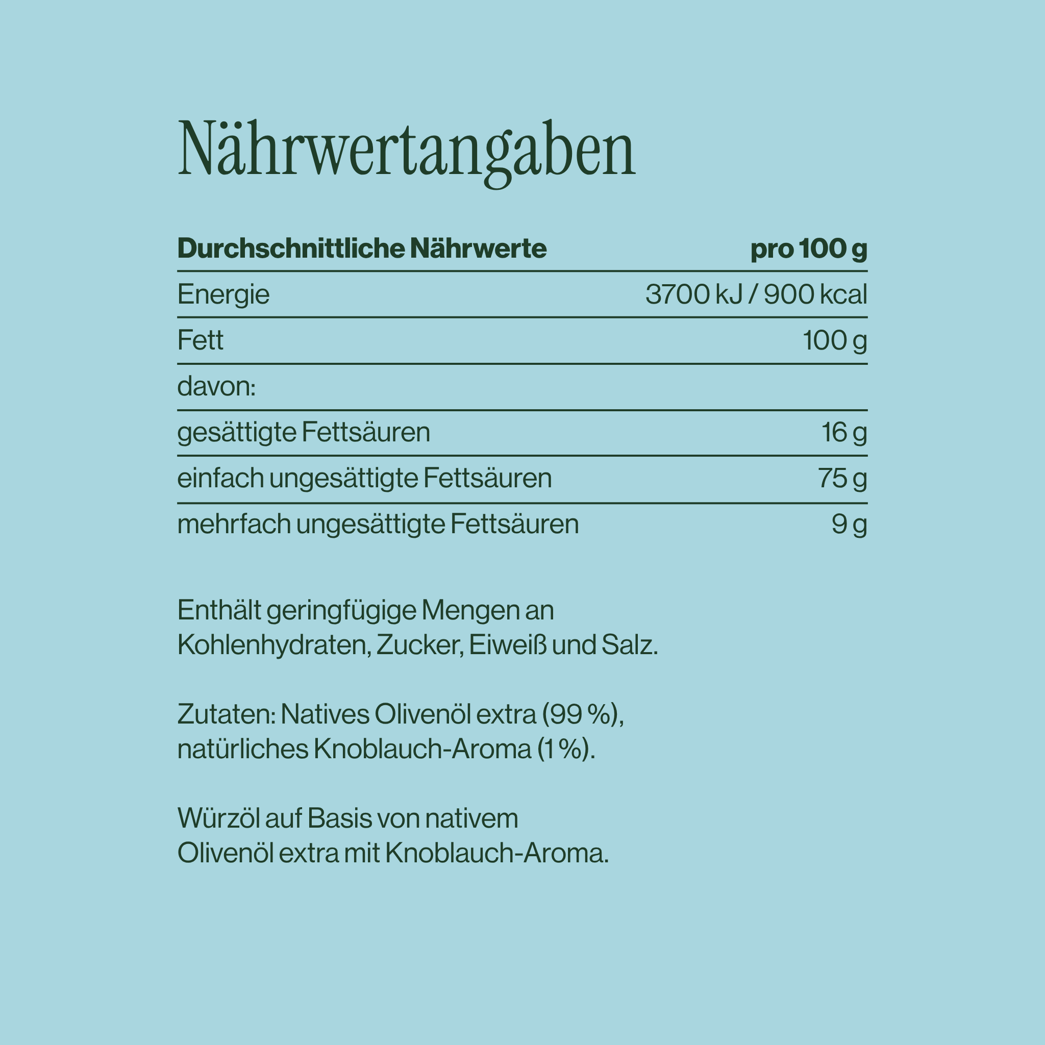 Knoblauchöl | Intensives Olivenöl mit Knoblauch Vola Food GmbH - kaltgerpesstes Olivenöl