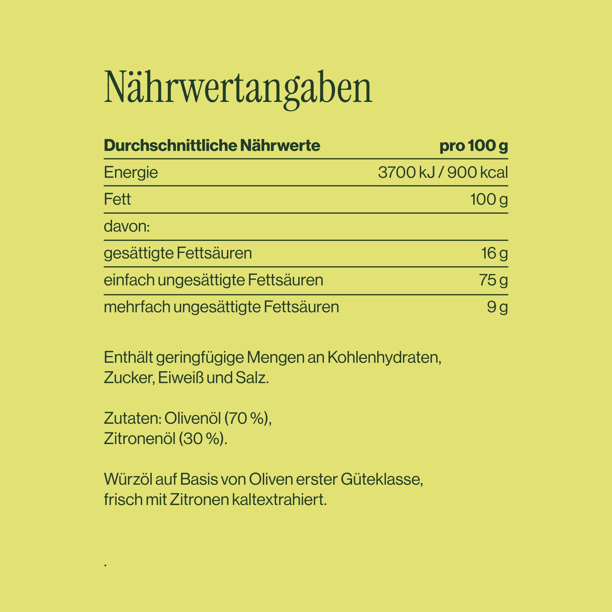 Zitronenöl & Zitrus-Würzöl | Der Frische-Kick Vola Food GmbH - kaltgerpesstes Olivenöl