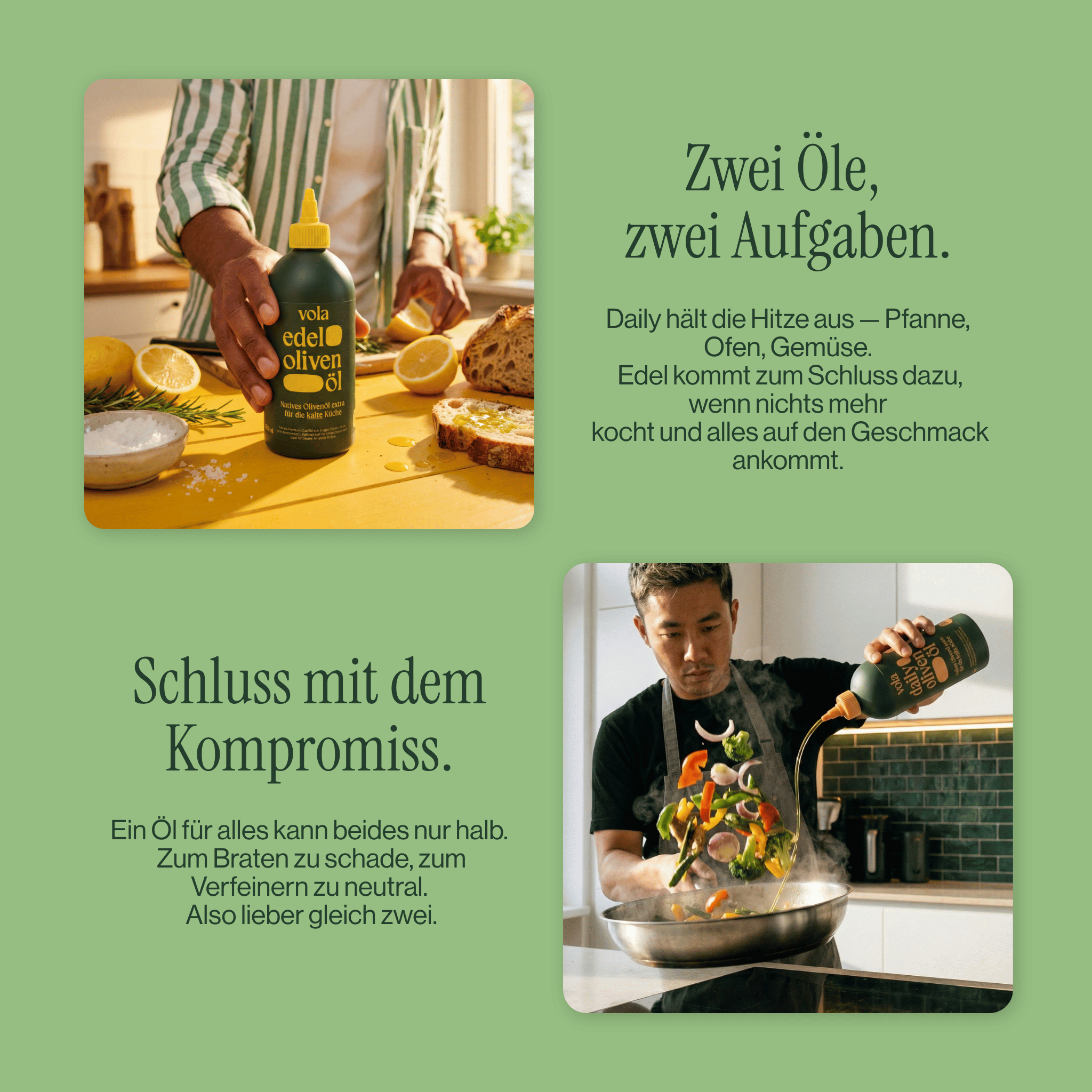 Heiß & Kalt Olivenöl Bundle | Daily & Edel Vola Food GmbH - kaltgerpesstes Olivenöl