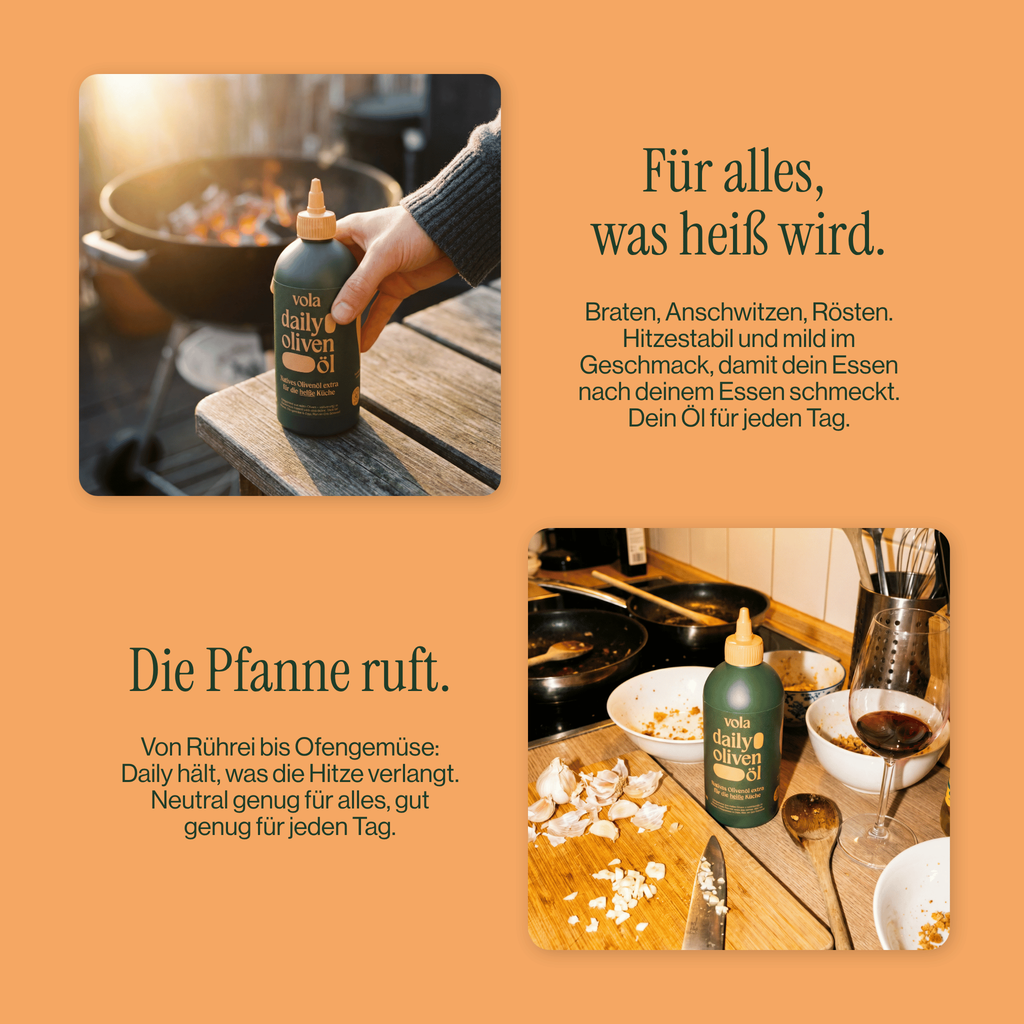 Daily Olivenöl | Der Allrounder für jeden Tag Vola Food GmbH - kaltgerpesstes Olivenöl