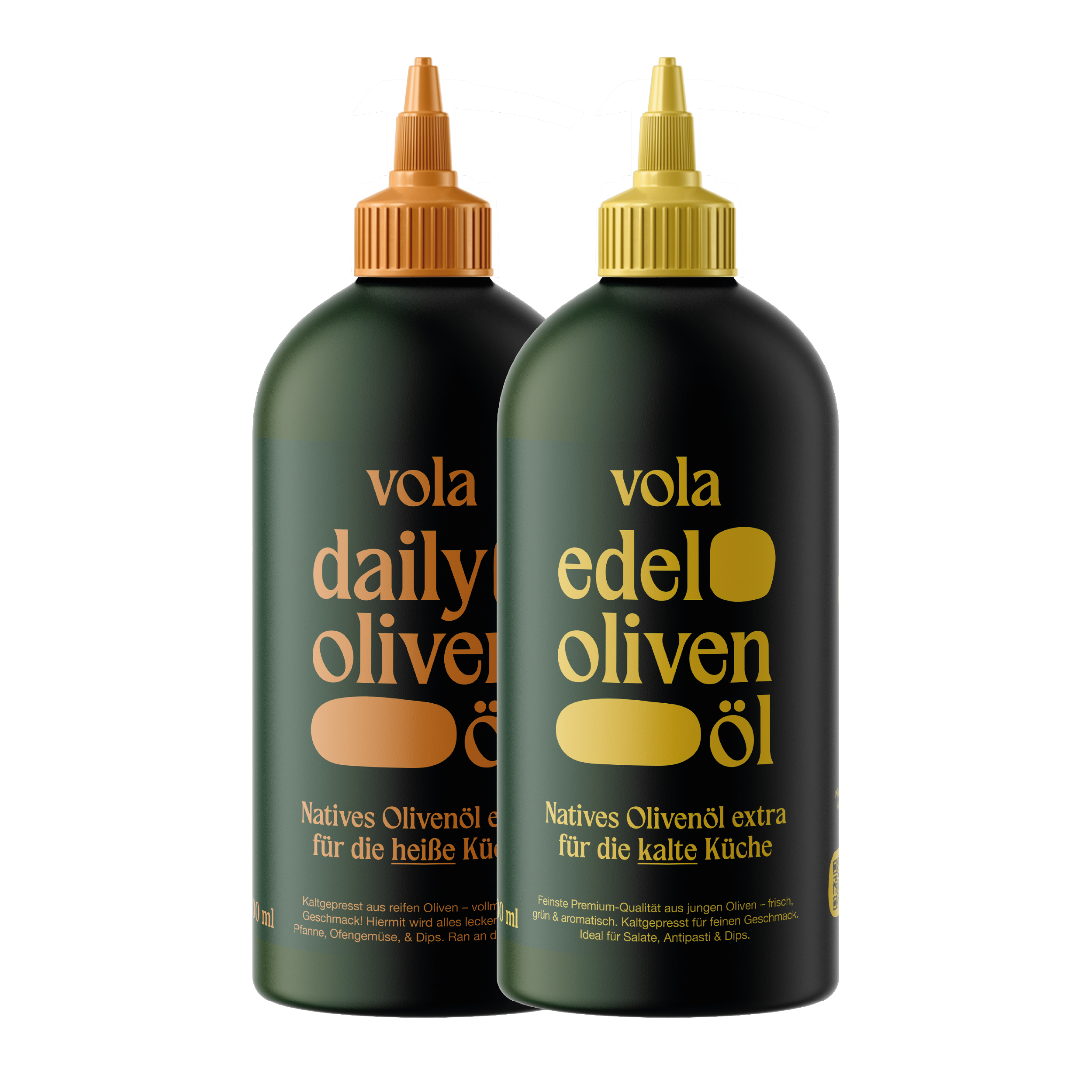 Heiß & Kalt: Unser Olivenöl-Duo für jede Gelegenheit.