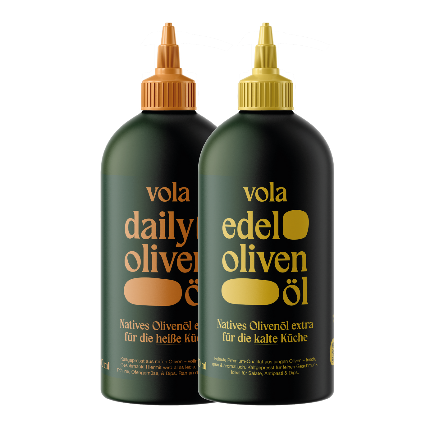 Heiß & Kalt: Unser Olivenöl-Duo für jede Gelegenheit.