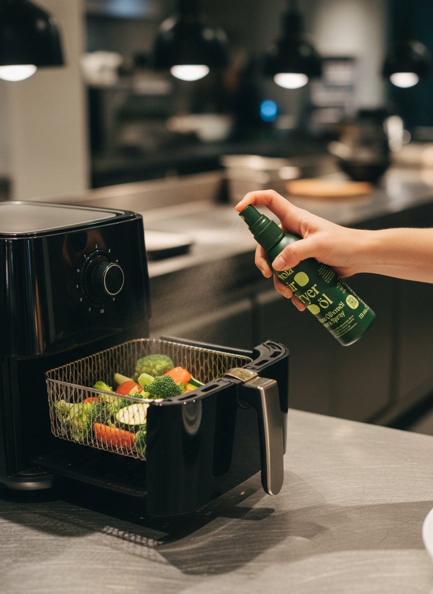 Crispy Baby! Unser Air Fryer Olivenöl. - Vola Food GmbHVola Food GmbH