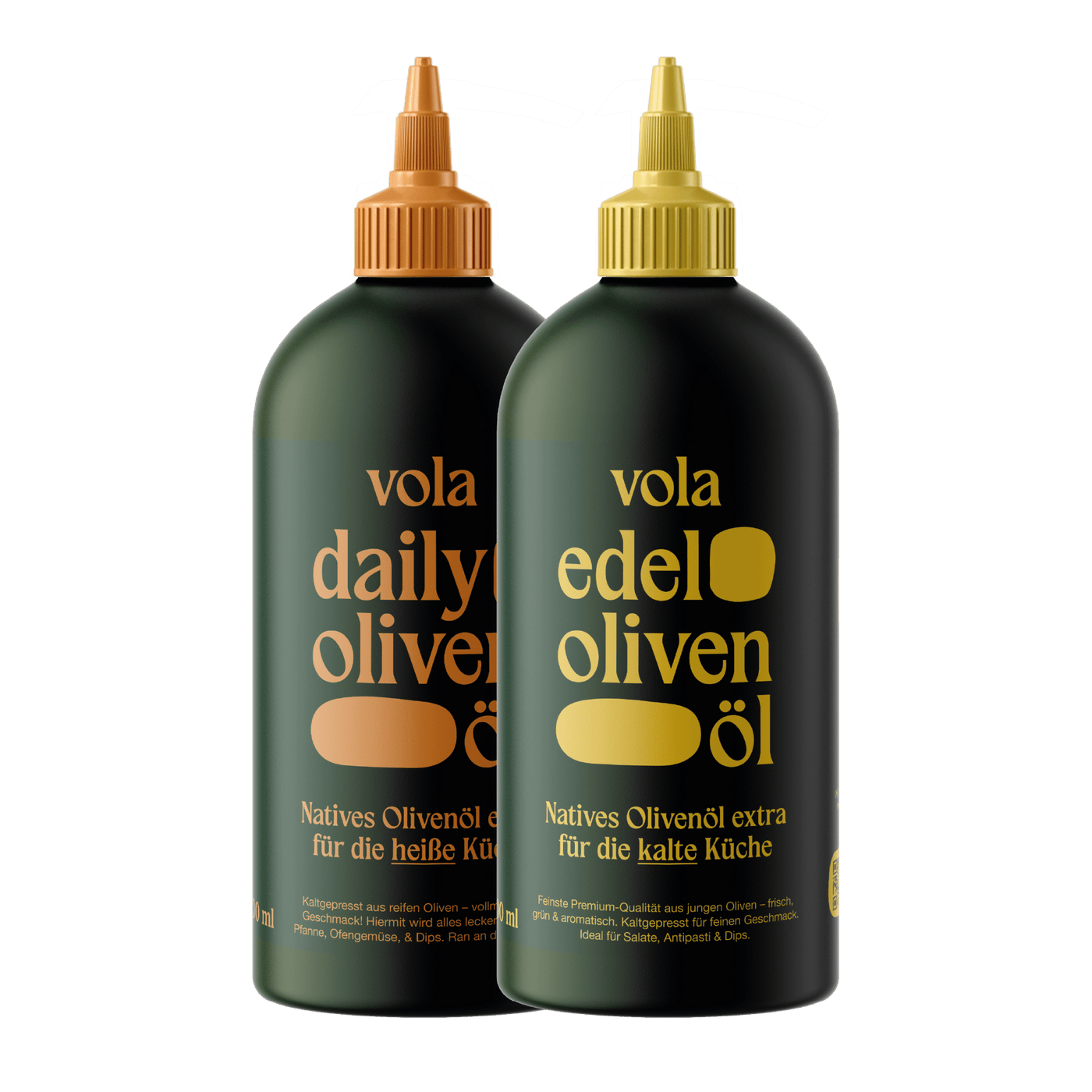 Heiß & Kalt: Unser Olivenöl - Duo für jede Gelegenheit. - Vola Food GmbHVola Food GmbH
