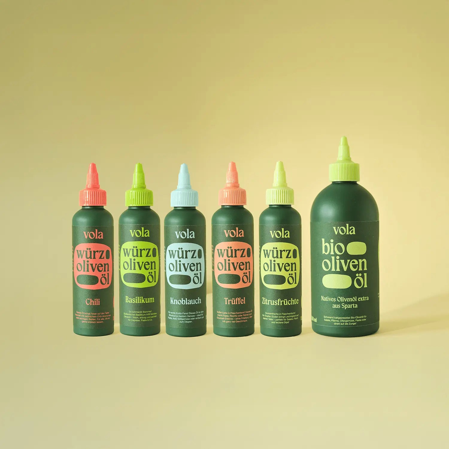 Kaltgepresste Würzöle und Olivenöle von Vola