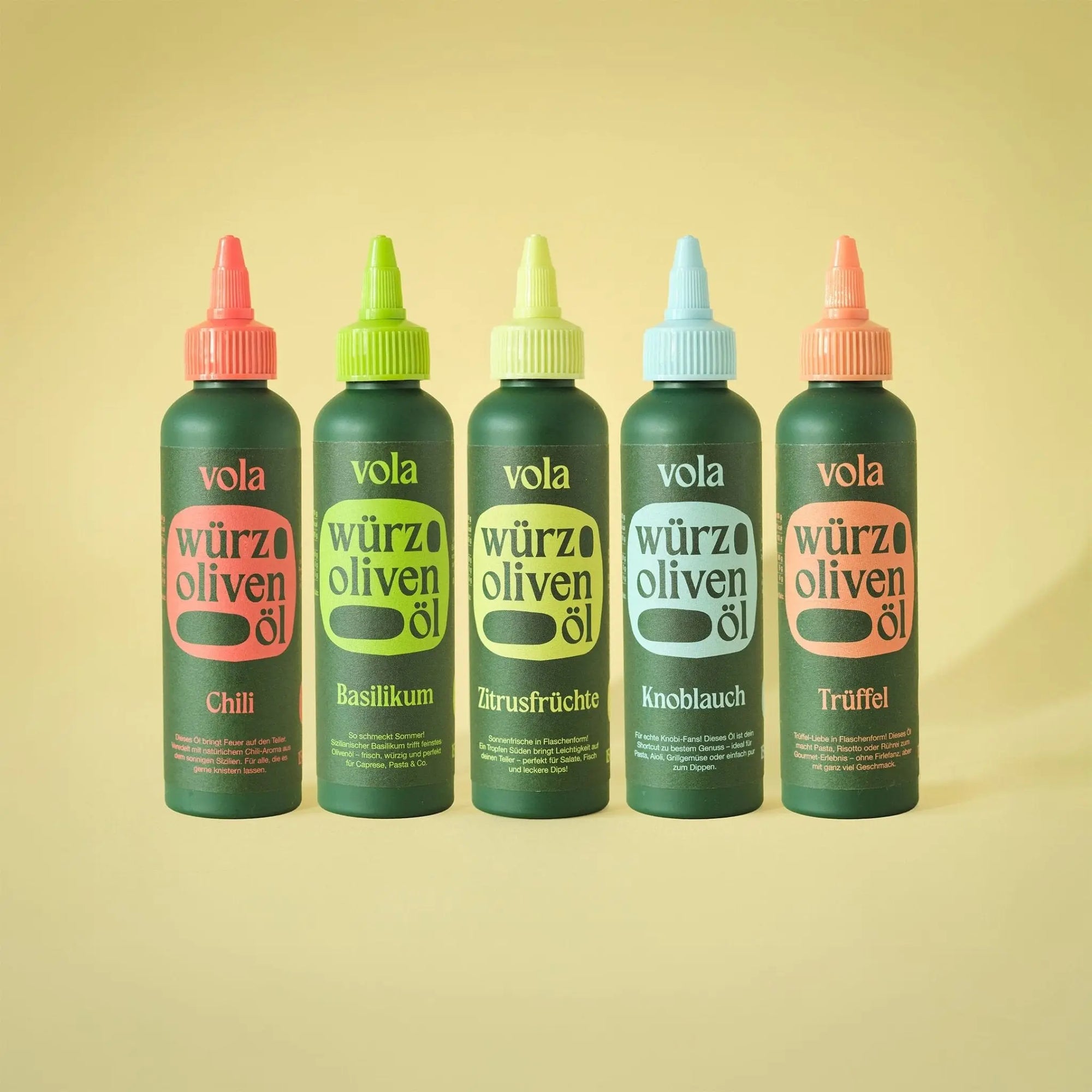 Kaltgepresste Würzöle und Olivenöle von Vola